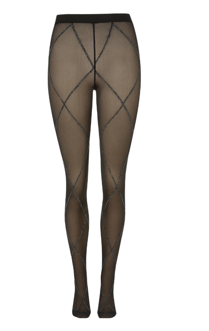 Luxury Shine Black Tights