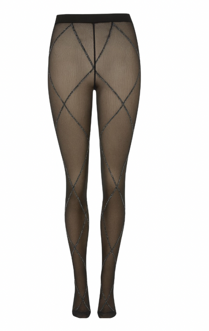 Luxury Shine Black Tights